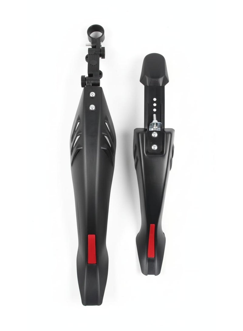 واقيات طين (رفارف) قابلة للتعديل للدراجات الهوائية (طقم أمامي وخلفي) - Image 1