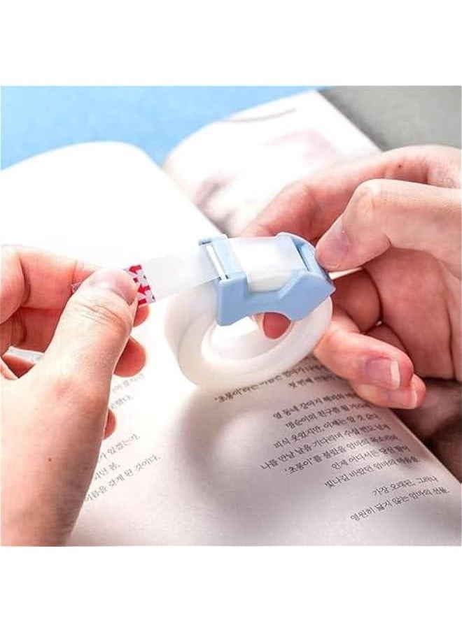 Generic 2Pcs Multifunctional Invisable Tape Set, Refillable Tape Dispenser Writable Tape Office School Stationery Supplies Tape Dispenser Refill Rolls Holder Core Desktop Cute Mini Tape Dispensers (Pink）  - Image 4