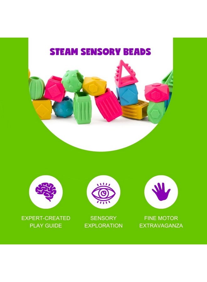 Roylco Sensory Beads - Back to School Jumbo Rubber Beads for Toddlers & Preschoolers, Hands-On STEAM Learning & Fine Motor Skill Development - Image 2