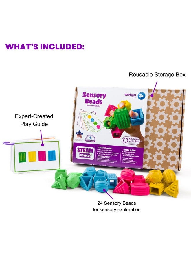 Roylco Sensory Beads - Back to School Jumbo Rubber Beads for Toddlers & Preschoolers, Hands-On STEAM Learning & Fine Motor Skill Development - Image 3