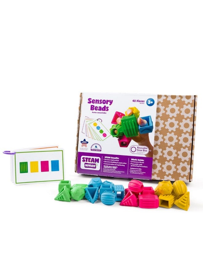 Roylco Sensory Beads - Back to School Jumbo Rubber Beads for Toddlers & Preschoolers, Hands-On STEAM Learning & Fine Motor Skill Development - Image 1