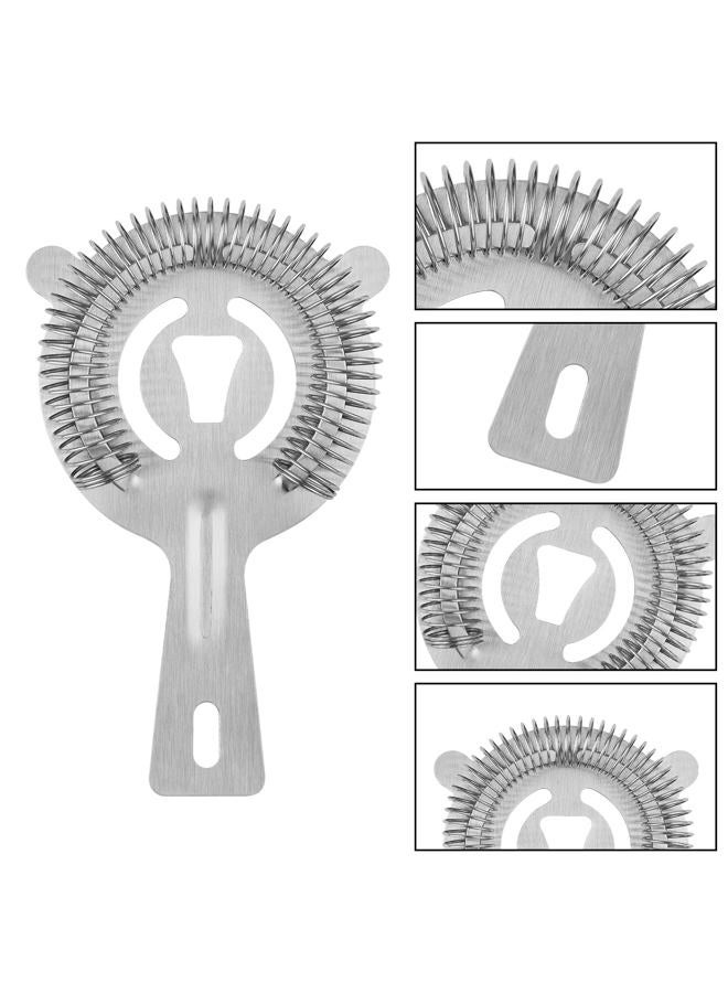 Tifanso Cocktail Strainer Bar Tools - 2PCS Bar Strainer with High Density Spring, Stainless Steel Bartender Accessories for Filtering Cocktail Drink, Professional Bartending Tools with Filter for Home - Image 3