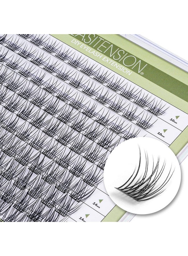 EASITENSION Diy Eyelash Extension Lash Clusters 120 Clusters False Eyelash 3D Effect Individual Natural Lashes Set At Home Eyelash Extension Kit Lashes Pack Natural Mixed - Image 2
