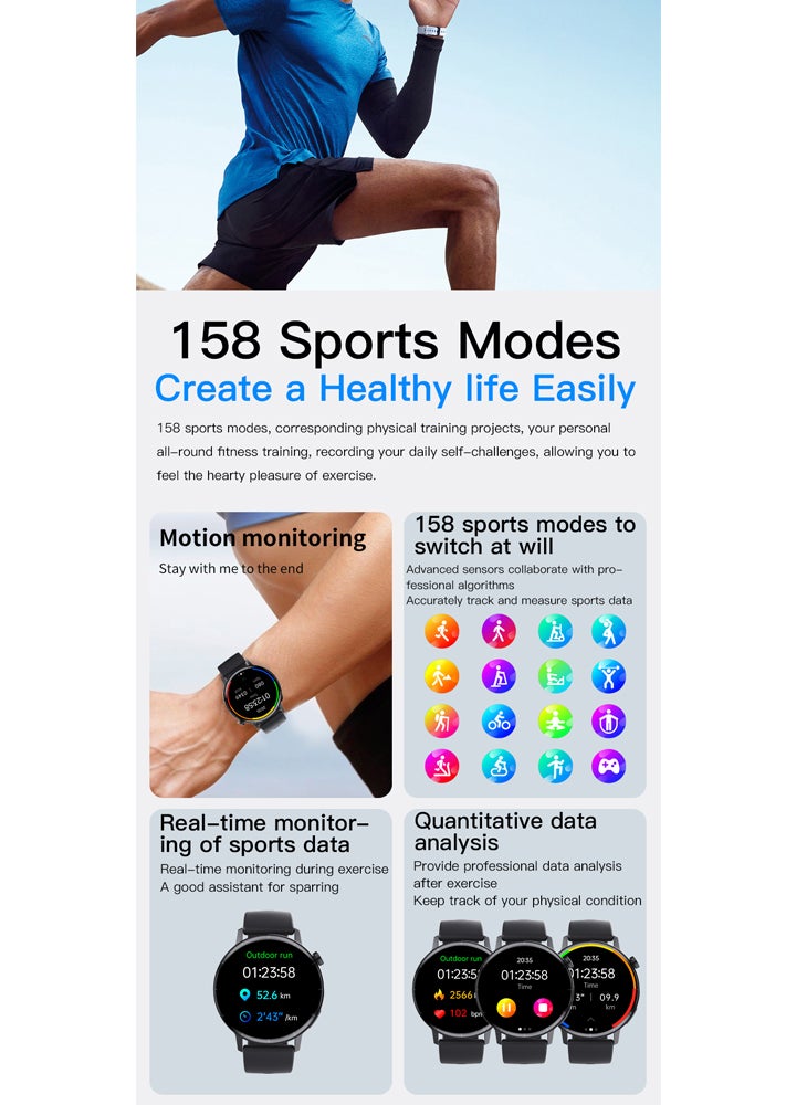 Chomel F67pro smart watch wireless bluetooth call ecg electrocardiogram red light blood oxygen science sleep sports watch - Image 4