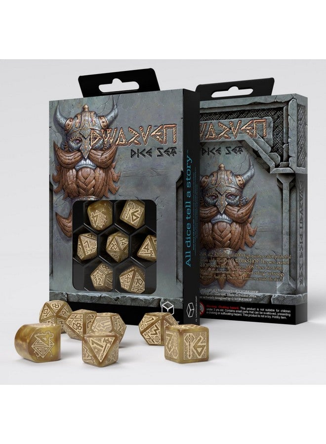 Q WORKSHOP Q-Workshop Dwarven Dice Set Gold Dice Set