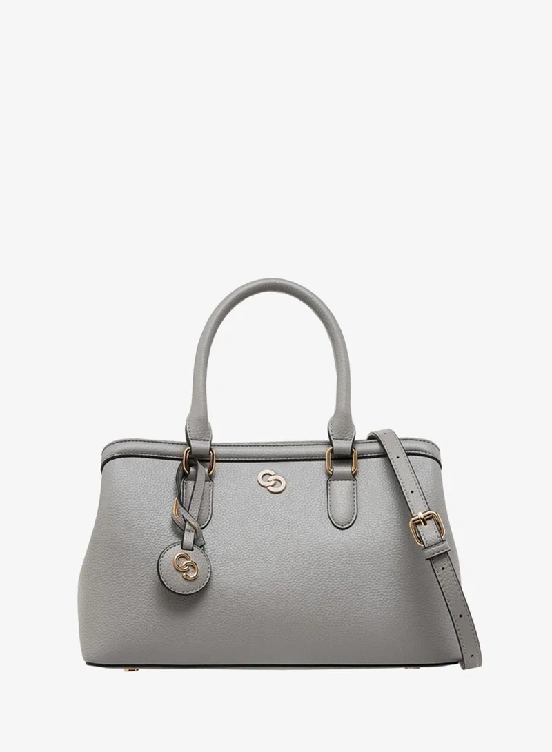 Celeste Solid Tote Bag with Adjustable Strap and Zip Closure