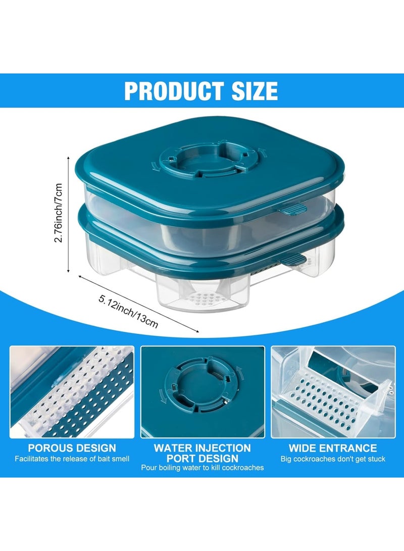 SOLARAE Cockroach Trap Double, Roach  Indoor Infestation Efficient, Layer Roach Trap, Reusable Safe Cockroach  For Ants Pet Outdoor Indoor Home, Large Opening Design (2 Pieces) - Image 2