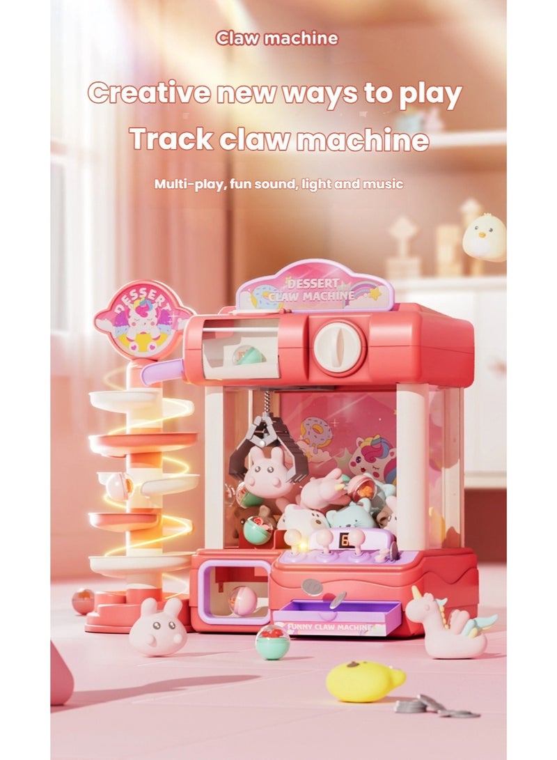 Large Electronic Mini Claw Machine Toy and Gashapon Capsule Vendor 2-in-1 with Music and Light, Vending Grabber Machine, Arcade Game, suitable for Kids Toddlers Boys Girls Family Party Gift Toys - Image 2