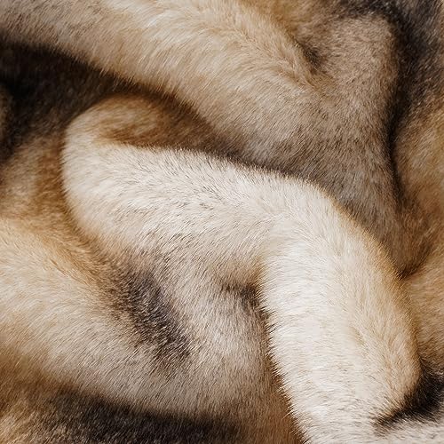 BATTILO HOME Luxury Faux Fur Throw Blanket, Soft Cozy Mink Fur Blanket for Couch, Sofa, Chair, Bed, Thick Warm Fall Fur Throw Blankets, 50"x60" - Image 5