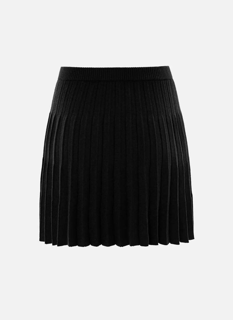 Lichi  Pleated knitted mini skirt for Women | Best Price UAE