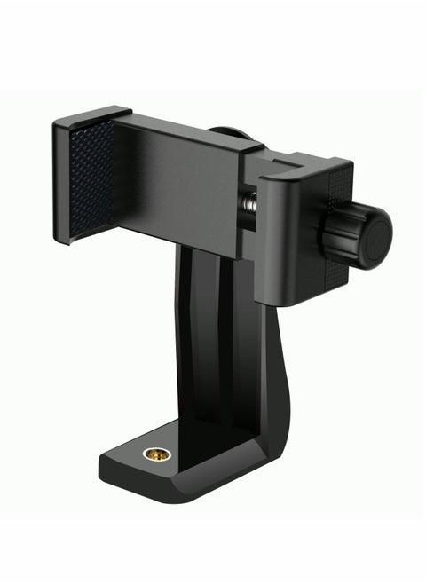 Smartphone Tripod Adapter Cell Phone Holder Mount Adapter, Fits iPhone, Samsung, and all Phones, Rotates Vertical and Horizontal, Adjustable Clamp