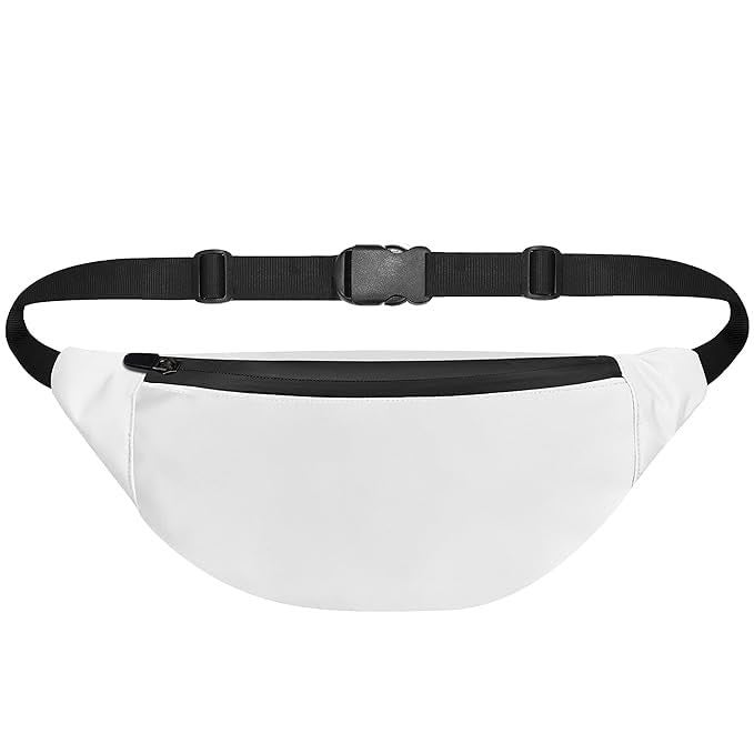 Fashion Waist Bag Stylish and Functional Waist Bags for Men and Women Waterproof, Nylon Trainer Waist Bag with Adjustble Waist Belt Travel Waist Pouch