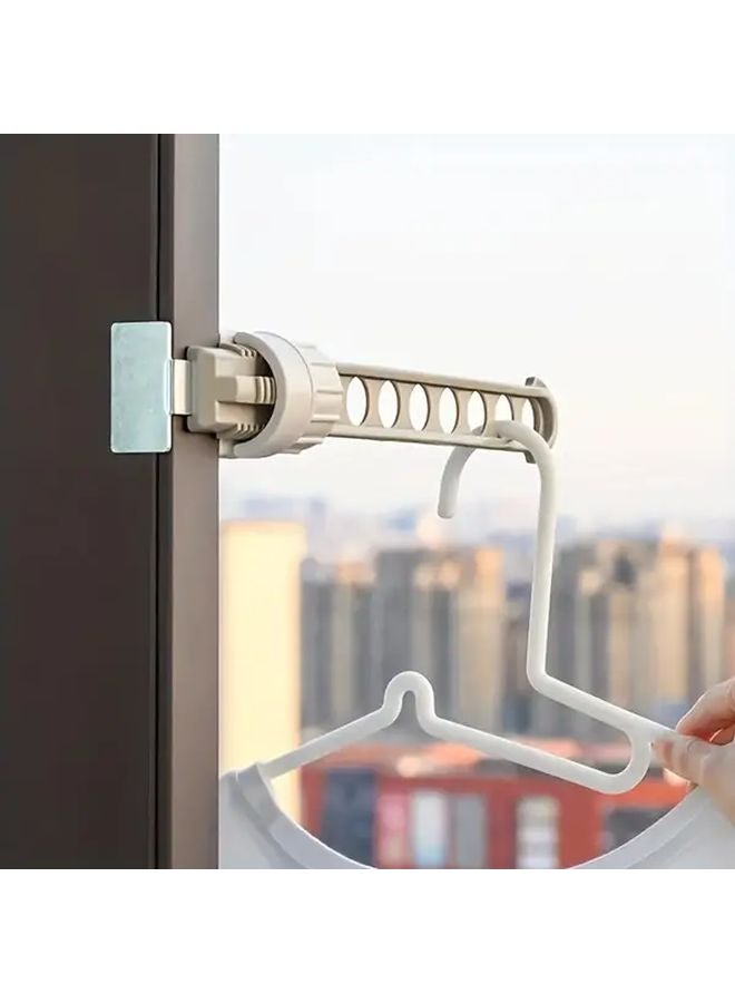 Wall Mounted 8 Hole Drying Rack Heavy Duty Plastic Green Color Space Saving Laundry Storage - Image 5