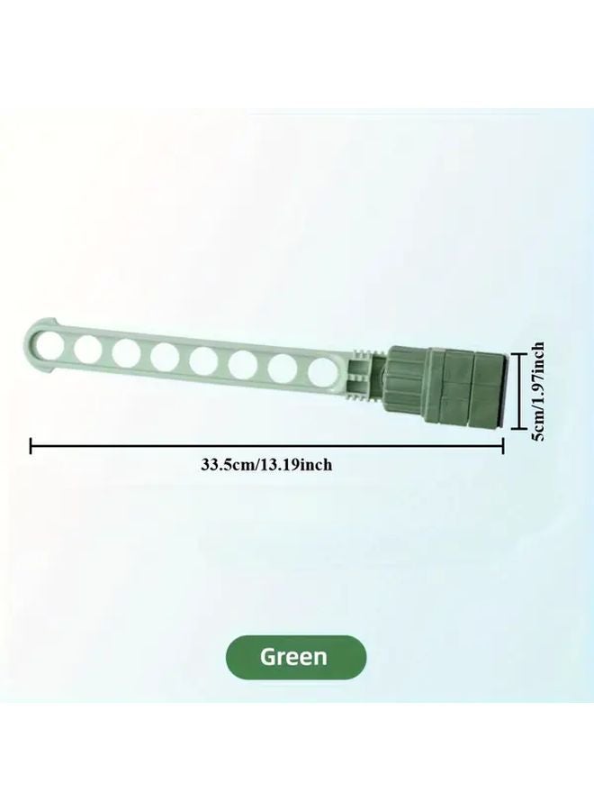 Wall Mounted 8 Hole Drying Rack Heavy Duty Plastic Green Color Space Saving Laundry Storage - Image 4