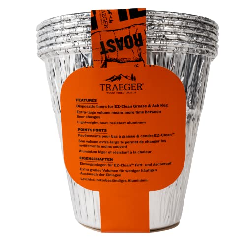 Traeger Grills BAC608 Grease Ash Keg Liner Grill Accessory 5Pack - Image 3