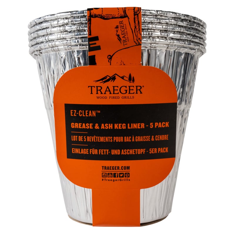 Traeger Grills BAC608 Grease Ash Keg Liner Grill Accessory 5Pack - Image 2