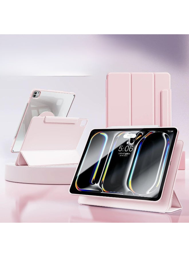 Case for iPad Pro 11 inch M4 2024 Case, Removable Magnetic Cover with Apple Pencil Holder, Portrait and Landscape Stand, Auto Wake/Sleep (Pink) - Image 5