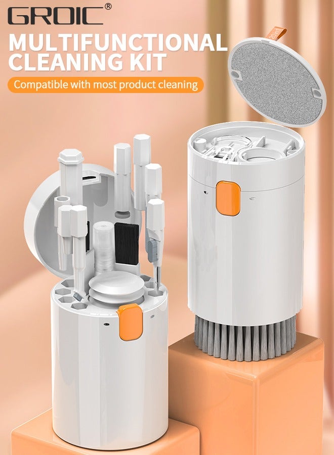 GROIC 20 in 1 Electronic Cleaning Kit, Multi-Functional Portable Electronic Cleaning Kit for PC Monitor/Earbud/Cell Phone/Laptop/Computer/Bluetooth Earphones White  - Image 2