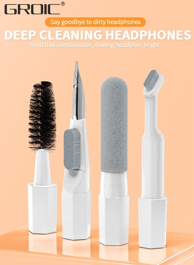 GROIC 20 in 1 Electronic Cleaning Kit, Multi-Functional Portable Electronic Cleaning Kit for PC Monitor/Earbud/Cell Phone/Laptop/Computer/Bluetooth Earphones White  - Image 4