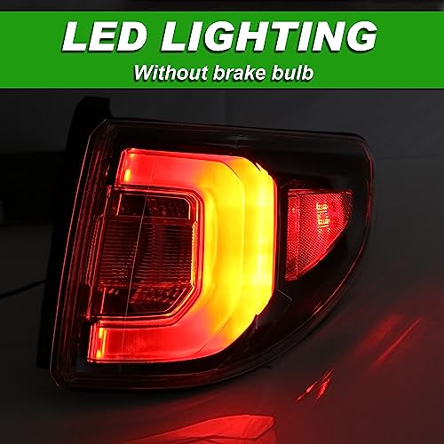 Lochnchn Tail Lights Compatible with GMC Acadia 2013-2016 Acadia Limited 2017 Rear LED Taillights Assembly Right Passenger Side Tail Lamp Replace 84051376-PFM.Not Include Bulb - Image 3