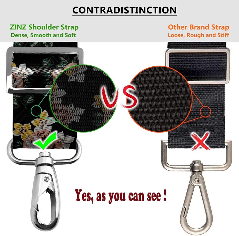 ZINZ Shoulder Strap, 79" Padded Adjustable Shoulder Bag Straps Replacement for Bags with D-Ring - Image 2