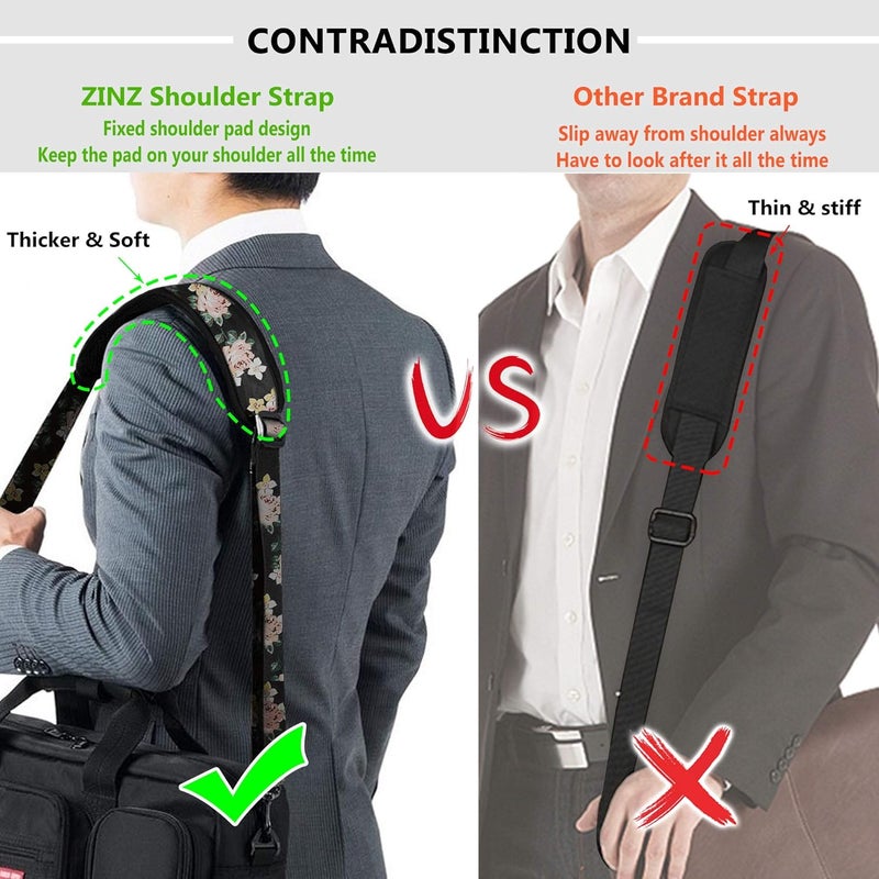 ZINZ Shoulder Strap, 79" Padded Adjustable Shoulder Bag Straps Replacement for Bags with D-Ring - Image 3