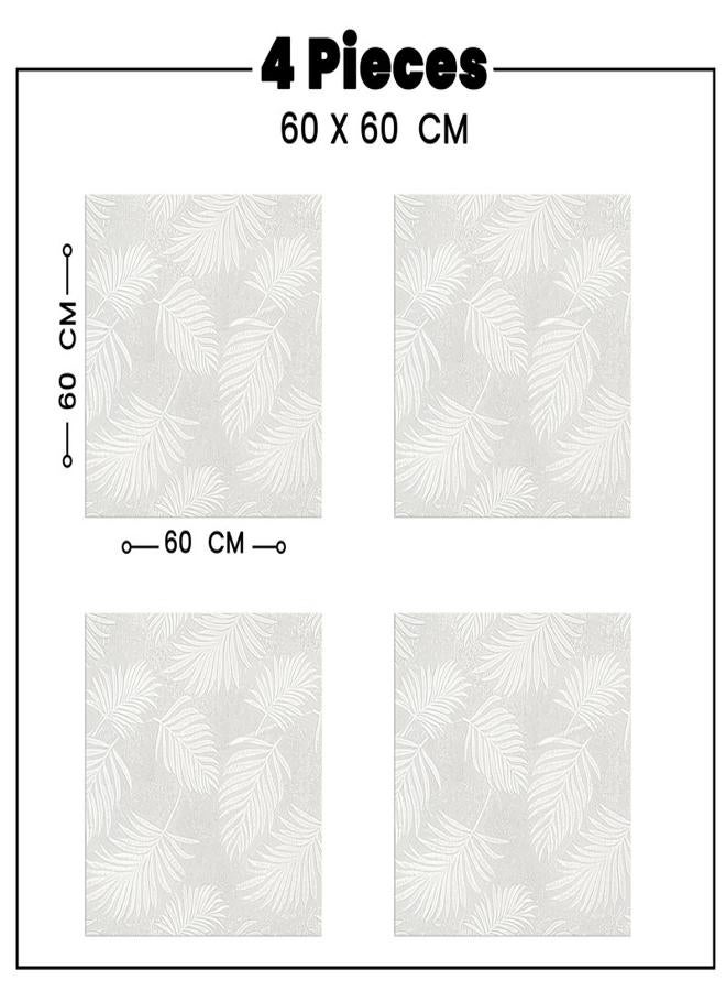  انتكس بيت الستائر مفرش طاولة من الكتان من انتكس هوم اناليا مناسب لتزيين الطاولة في غرف الاستقبال والمعيشة وغرف النوم - تصميم عصري - مجموعة من أربع قطع 60x60 cm - Image 5