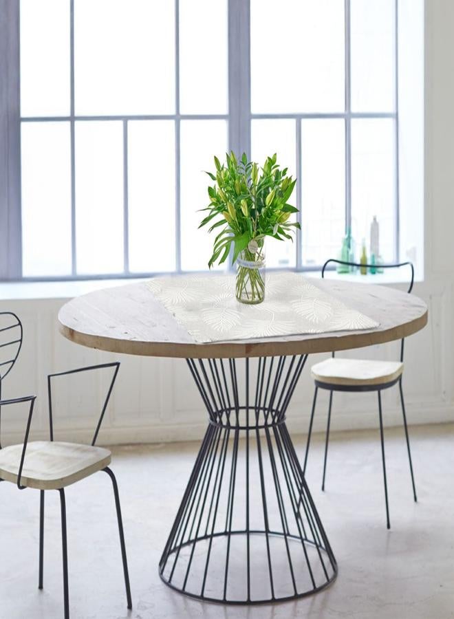  انتكس بيت الستائر مفرش طاولة من الكتان من انتكس هوم اناليا مناسب لتزيين الطاولة في غرف الاستقبال والمعيشة وغرف النوم - تصميم عصري - مجموعة من أربع قطع 60x60 cm - Image 2