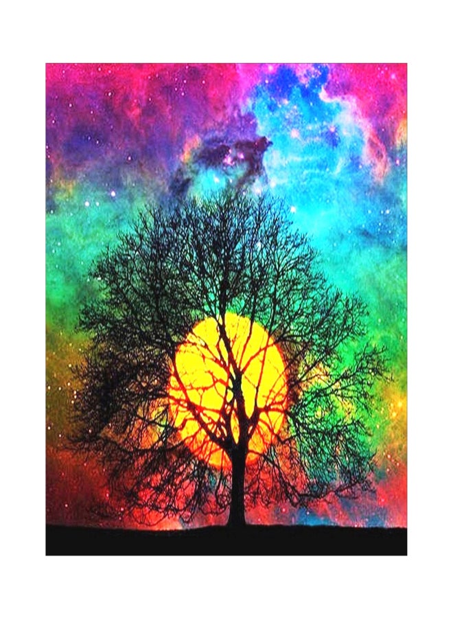 16*16 Inch DIY 5D Diamond Painting Kit Full Drill Diamond Painting Tree Flower Pattern Acrylic Rhinestone Mosaic Painting Craft Home Wall Decor Gift Frameless - Image 1