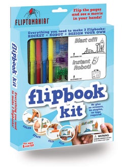 Make Your Own Flipbook Kit: Rocket And Robot - Paper Stop Motion Animation Kit : Creative Flip Book Kit For Kids 6-12 And Creative Animation Artists