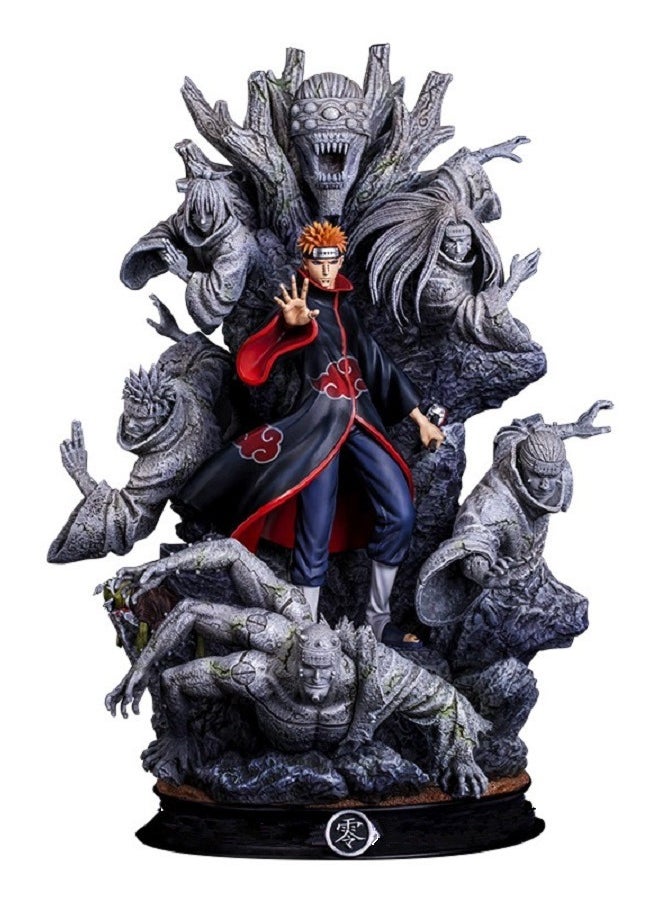 هالامودو ناروتو الظل النينجا CS Akatsuki تنظيم ستة مسارات الألم تمثال كبير من صنع يدوي  - Image 1