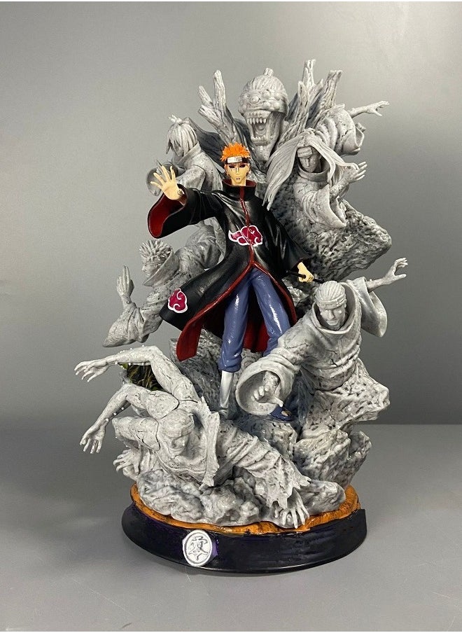 هالامودو ناروتو الظل النينجا CS Akatsuki تنظيم ستة مسارات الألم تمثال كبير من صنع يدوي  - Image 3