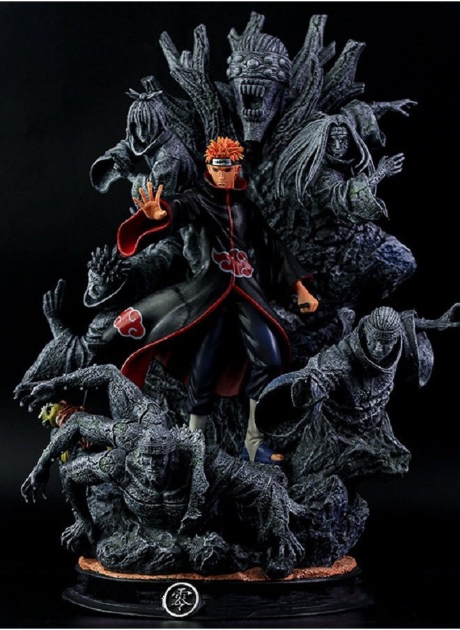 هالامودو ناروتو الظل النينجا CS Akatsuki تنظيم ستة مسارات الألم تمثال كبير من صنع يدوي  - Image 5