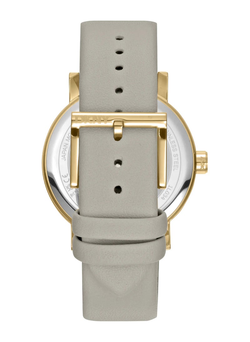 DKNY Soho Maxi Dk1L034L0025 - Leather Female Quartz 3 Hands - Image 3