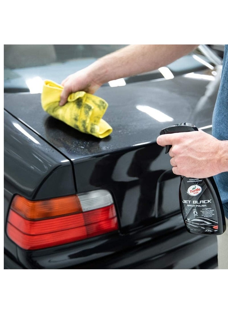 TurtleWax Jet Black Spray Polish 500ml  - Image 3
