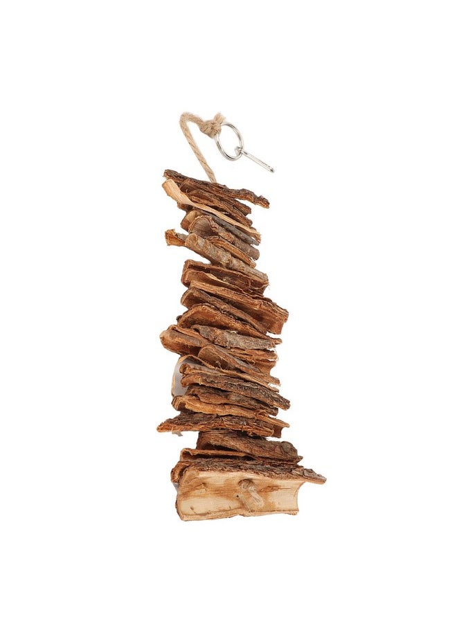 Zerodis Bird Wood Chew Toy, Bird Parakeets Chewing Toys Bird Chew Toys Bite Resistant Relieve Boredom Hanging Chewing Toys For Parrots  - Image 1