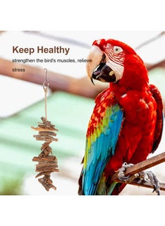 Zerodis Bird Wood Chew Toy, Bird Parakeets Chewing Toys Bird Chew Toys Bite Resistant Relieve Boredom Hanging Chewing Toys For Parrots  - Image 5