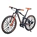 Ailejia Alloy Mountain MTB Bicycle Ornament Model Bike Cake Topper Racing DH Bike Mountain Finger Bicycle Toy Mini XC Bicycle Vehicles Party Decorations Crafts for Home Black Orange - Image 2