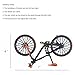 Ailejia Alloy Mountain MTB Bicycle Ornament Model Bike Cake Topper Racing DH Bike Mountain Finger Bicycle Toy Mini XC Bicycle Vehicles Party Decorations Crafts for Home Black Orange - Image 4