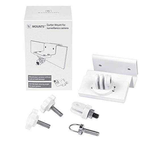 Wasserstein Weatherproof Gutter Mount - Compatible with Arlo Pro/Pro 2/Pro 3/Pro 4/ Pro 5S/HD/Ultra/Ultra 2 (2-Pack, White) - Image 4
