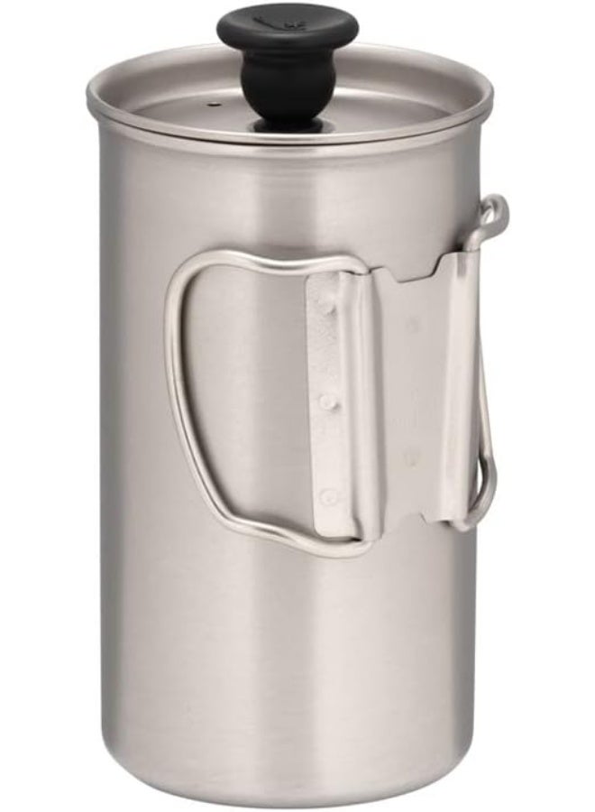 Snow Peak Snow Peak Titanium French Press - Ultralight Coffee Maker for Camping, Backpacking & Hiking - Camping Cookware Essential for Coffee Anywhere - Image 2