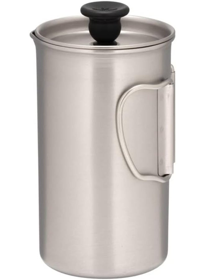 Snow Peak Snow Peak Titanium French Press - Ultralight Coffee Maker for Camping, Backpacking & Hiking - Camping Cookware Essential for Coffee Anywhere - Image 4