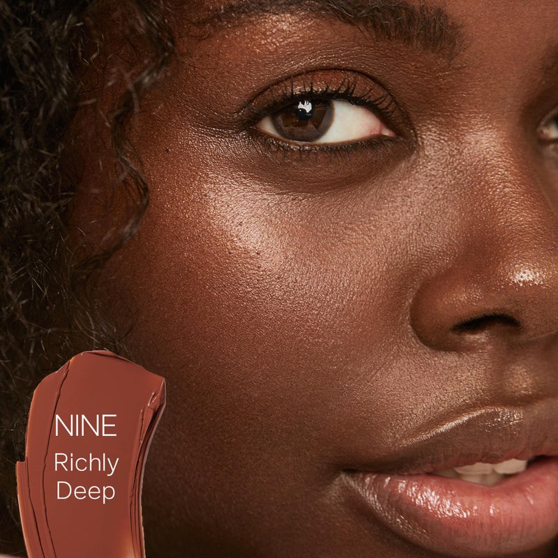 Saie Slip Tint Tinted Moisturizer with SPF 35 - Light Coverage, Glowy Skin Tint & Mineral Sunscreen for Face with Hydrating Hyaluronic Acid - Summer Makeup Essential - Shade Nine (1.35 oz) - Image 3