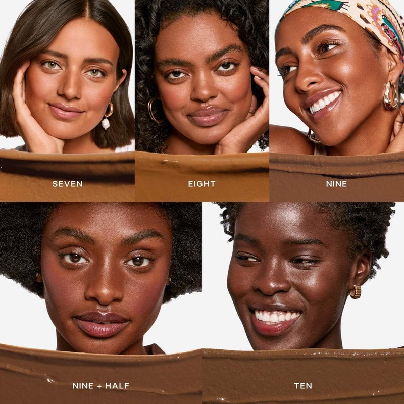 Saie Slip Tint Tinted Moisturizer with SPF 35 - Light Coverage, Glowy Skin Tint & Mineral Sunscreen for Face with Hydrating Hyaluronic Acid - Summer Makeup Essential - Shade Nine (1.35 oz) - Image 4