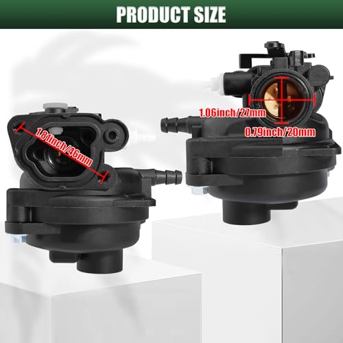 LIYYDS 799583 Carburetor Kit Compatible with Briggs and Stratton 590556 591109 591160 591979 593261 595656 798674 300E 450E 500E 550E 550EX 08P500 08P502 09P602 09P702 Lawnmower - Image 2