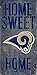 Fan Creations Fan Creations St. Louis Rams Official NFL 14.5 inch x 9.5 inch Wood Sign Home Sweet Home by  048579 - Image 2