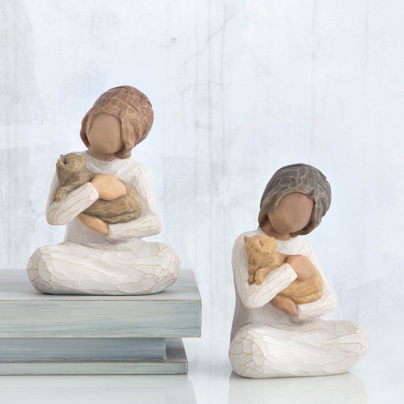 Willow Tree Kindness (Girl), Above All, Kindness, Expresses Relationship with A Much-Loved Pet, A Gift to Celebrate an Adoption, for Animal Lovers and Cat Owners, Sculpted Hand-Painted Figure - Image 5
