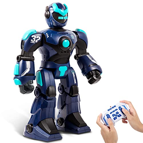 HPROMOT RC Robot Toy for Kids Remote Control RobotToy Smart Gesture Sensing Rechargeable Programmable Robot Walking Dancing Singing Chirstmas Gift for 315 Years Old Boys Girls - Image 1