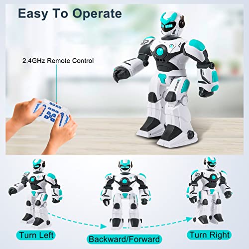 HPROMOT RC Robot Toy for Kids Remote Control RobotToy Smart Gesture Sensing Rechargeable Programmable Robot Walking Dancing Singing Chirstmas Gift for 315 Years Old Boys Girls - Image 5