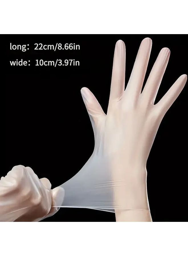 300pcs M Size Disposable TPE Gloves Food Grade Latex Free for Home Kitchen Pet Care - Image 5